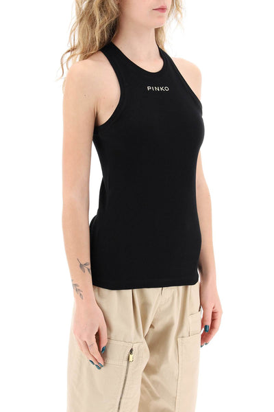 sleeveless top with 100822 A15E NERO LIMOUSINE