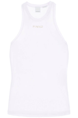 sleeveless top with 100822 A15E BIANCO BRILLANTE