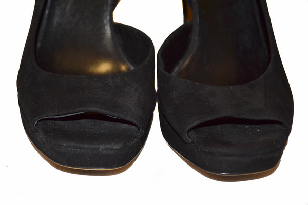 Authentic miu miu black suede leather pumps shoes - size 37.5 | Shop Now at Italystation.com