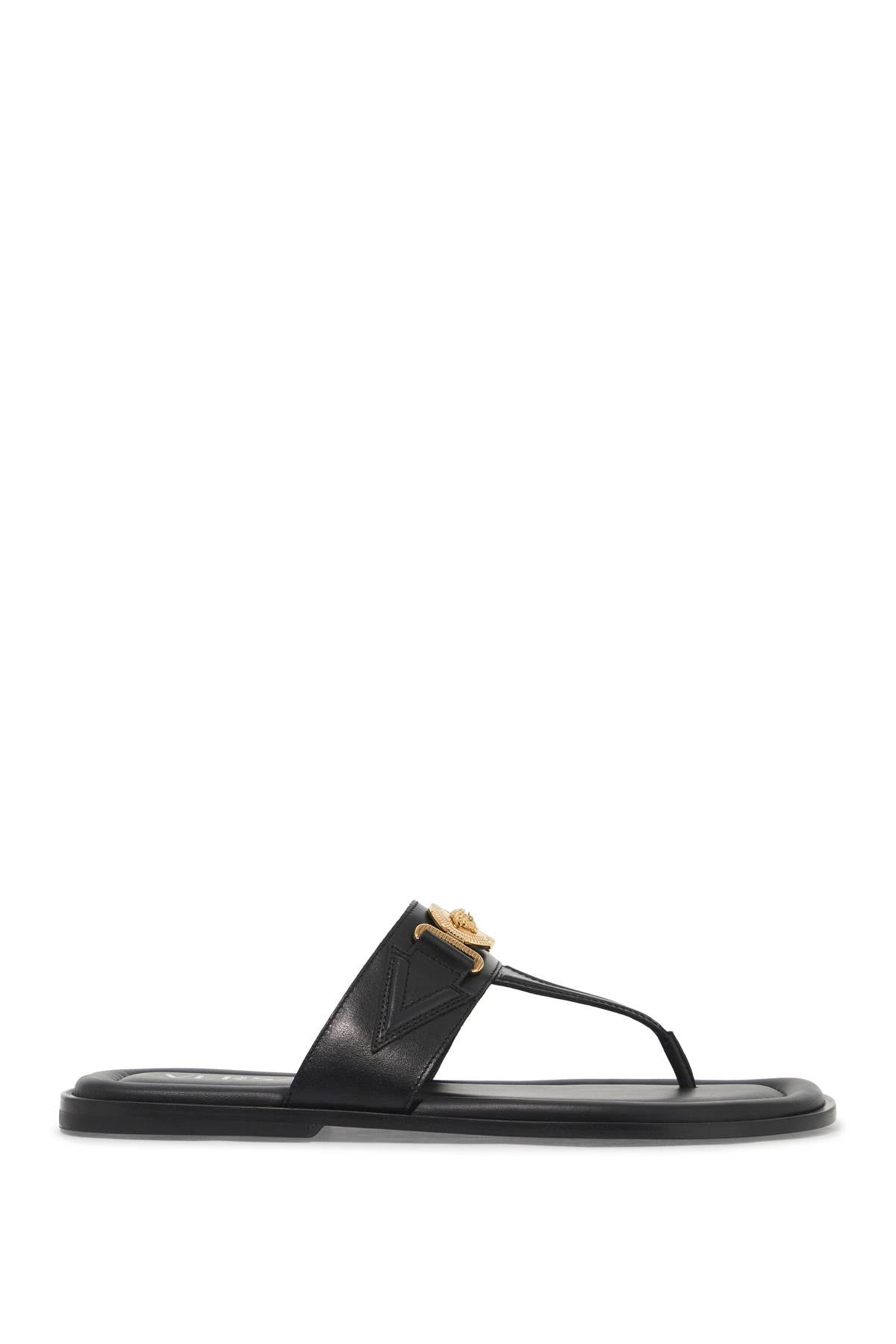 medusa biggie flip flo 1008314 1A05956 BLACK-VERSACE GOLD