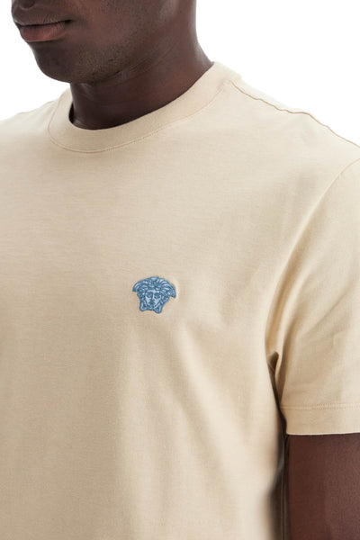 medusa embroidered t-shirt 1008481 1A08489 MASTIC