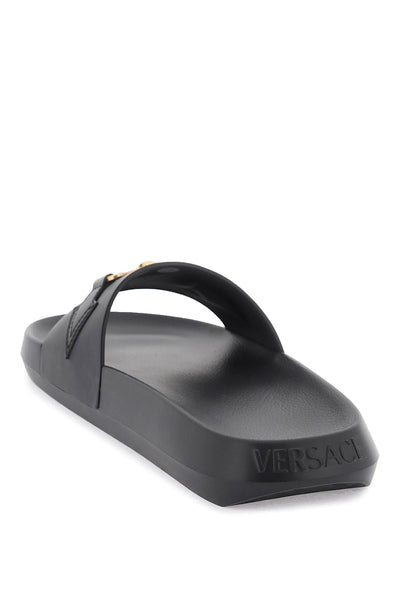 medusa biggie slides 1010628 DV46G BLACK-VERSACE GOLD