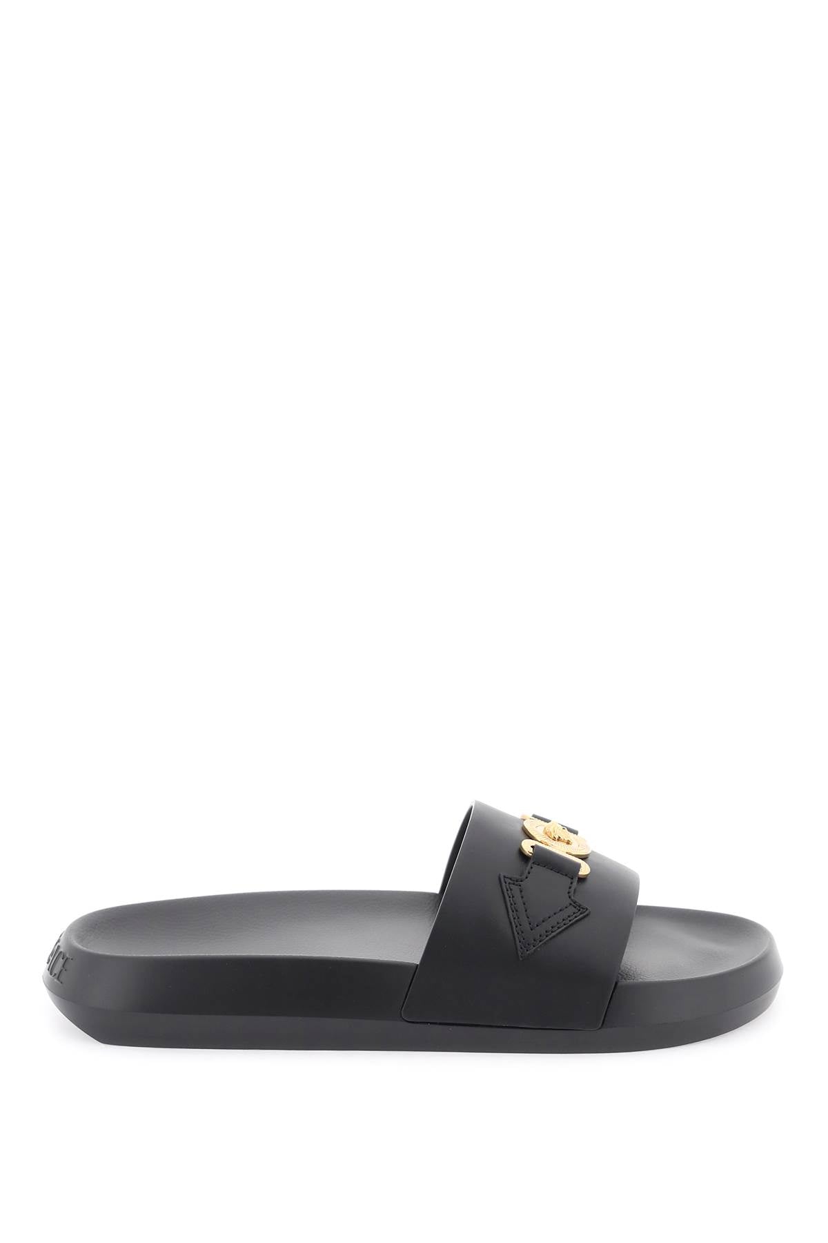 medusa biggie slides 1010628 DV46G BLACK-VERSACE GOLD