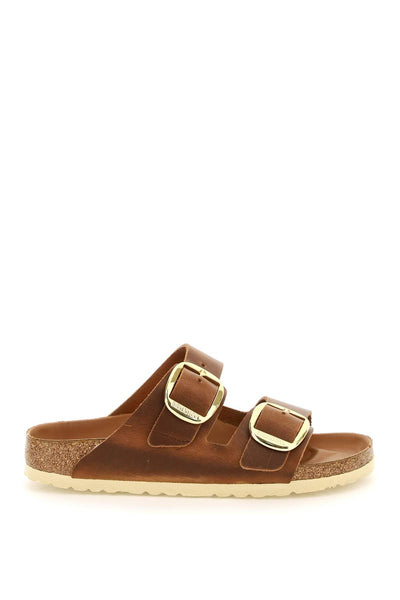 big buckle arizona slides 1011073 COGNAC