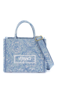 Versace athena barocco 小號手提包 1011564 1A09741 淡藍色龍膽藍 ORO VERSACE