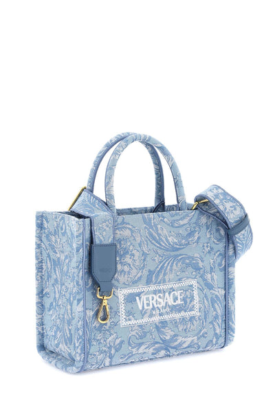 Versace athena barocco 小號手提包 1011564 1A09741 淡藍色龍膽藍 ORO VERSACE