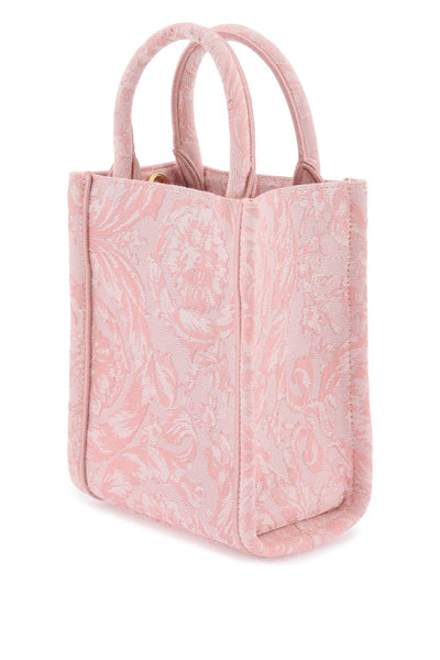 Versace athena barocco mini tote bag 1011565 1A09741 PALE PINK ENGLISH ROSE VE