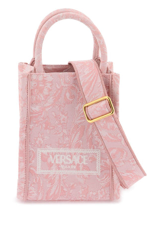Versace athena barocco mini tote bag 1011565 1A09741 PALE PINK ENGLISH ROSE VE