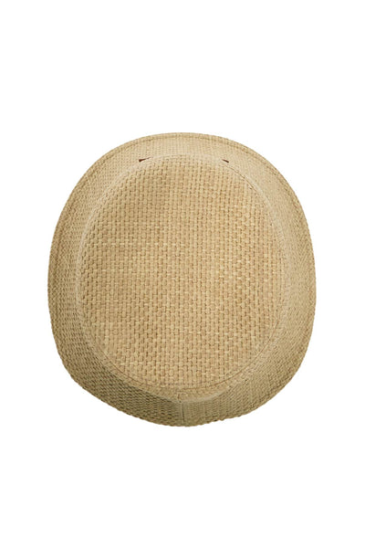 raffia bucket hat for 1012594 1A11579 LINEN+TABACCO