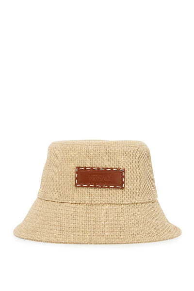 raffia bucket hat for 1012594 1A11579 LINEN+TABACCO