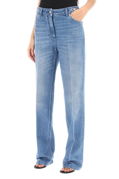 boyfriend jeans with tailored crease 1012634 1A07079 MEDIUM BLUE