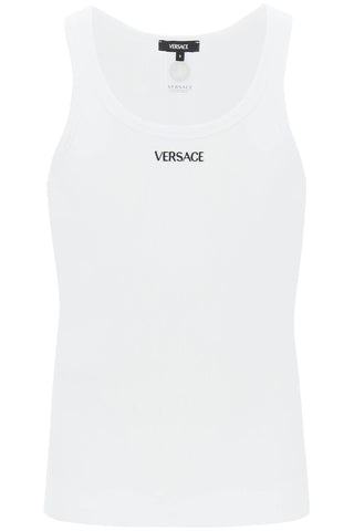 "intimate tank top with embroidered 1013125 1A09410 OPTICAL WHITE