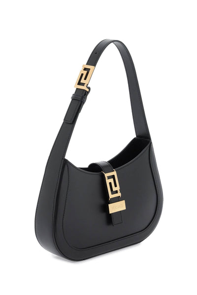 greca goddess small hobo bag 1013167 1A05134 BLACK-VERSACE GOLD