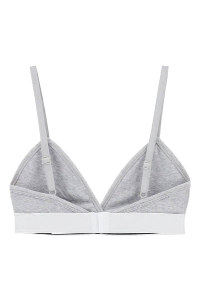 90s logo ribbed bralette 1013503 1A09551 GREY MELANGES