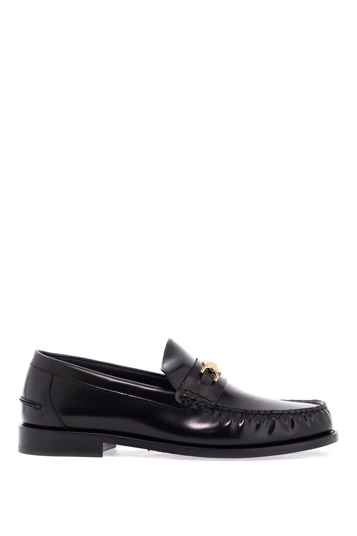 VERSACE medusa '95 loafers 1013592 1A09912 BLACK-VERSACE GOLD | Italystation.com - Shop Now at italystation.com