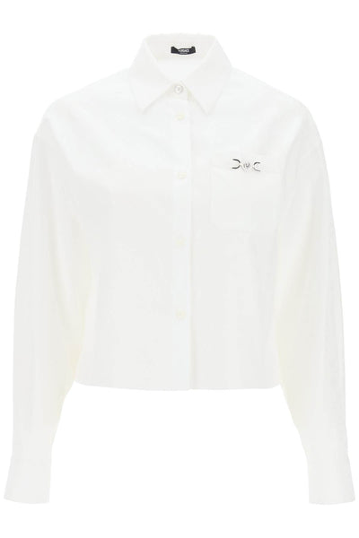 barocco cropped shirt 1013765 1A09630 OPTICAL WHITE