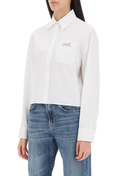 barocco cropped shirt 1013765 1A09630 OPTICAL WHITE