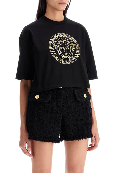 cropped medusa t 1014275 1A11608 BLACK+GOLD