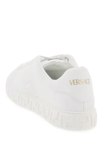 Versace 希臘迴紋運動鞋 1014460 1A00776 白色 白色