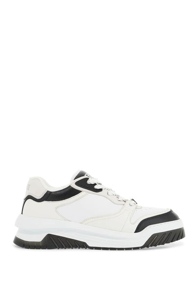 VERSACE odyssey sneakers 1015437 1A10925 BLACK+WHITE-PALLADIUM | Italystation.com - Shop Now at italystation.com