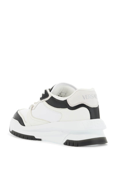VERSACE odyssey sneakers 1015437 1A10925 BLACK+WHITE-PALLADIUM | Italystation.com - Shop Now at italystation.com