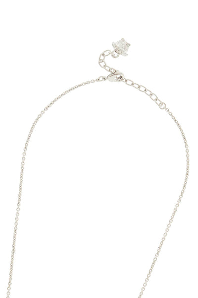 ic crystal necklace with pendant and chain 1015461 1A00621 VERSACE GOLD-PALLADIUM-CR
