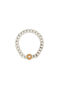 "chain bracelet with medusa charm 1016038 1A00620 VERSACE GOLD-PALLADIUM