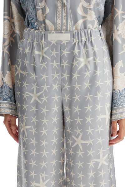 silk pants with starfish print 1016180 1A11577 CONCRETE+BONE