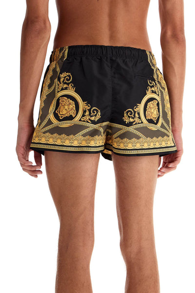 "men's swim trunks 'the 1016217 1a11364 black+dark olive+gold | Italystation.com