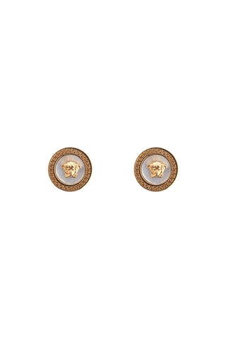 ic button earrings by orecch 1016360 1A11246 VERSACE GOLD-WHITE