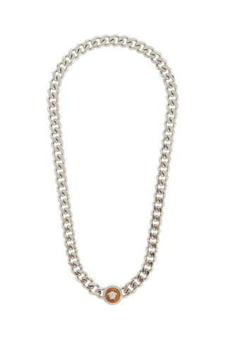 medusa chain necklace with pendant 1016378 1A00620 VERSACE GOLD-PALLADIUM
