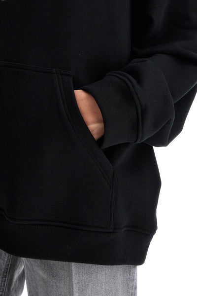 hooded sweatshirt with med 1016559 1A10156 BLACK+GOLD