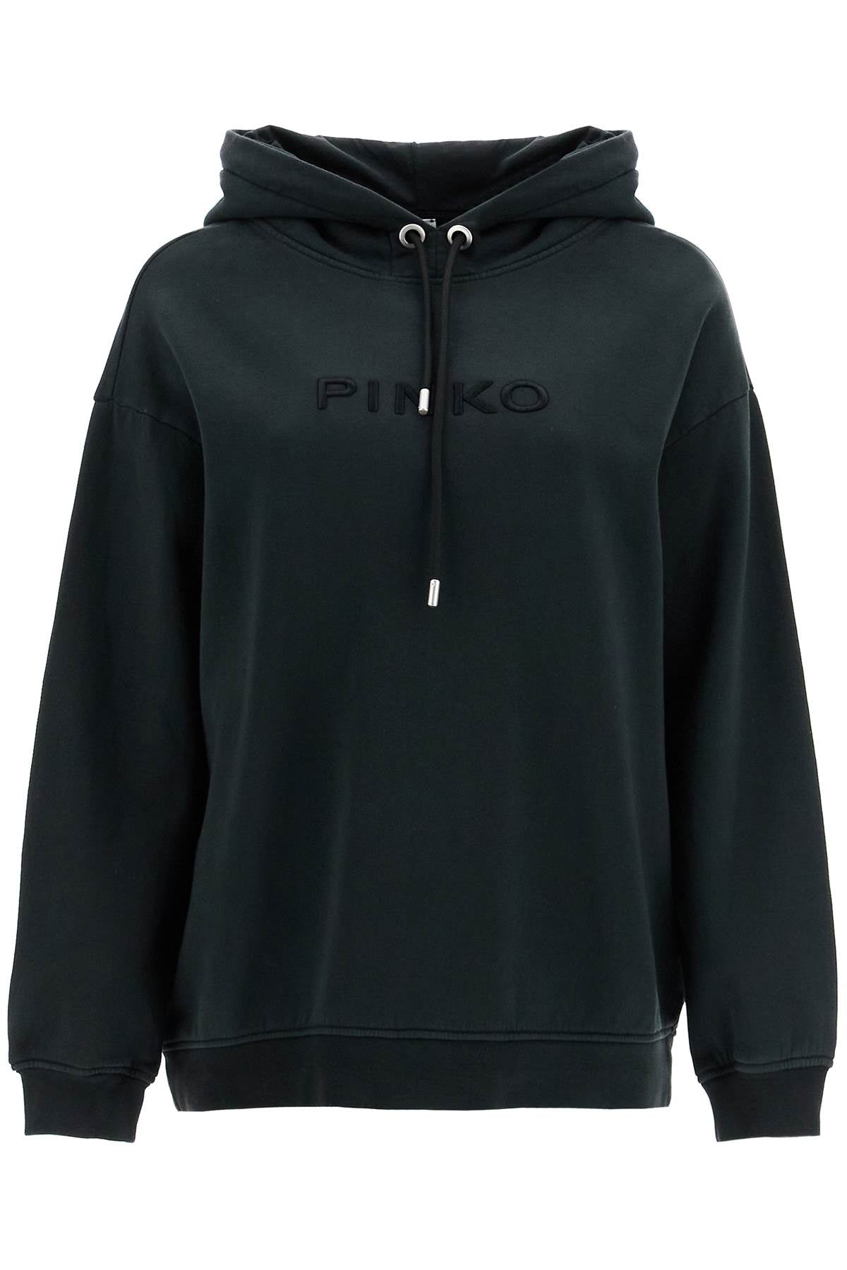 "oversized sweatshirt with 101685 A21P NERO CAVIALE