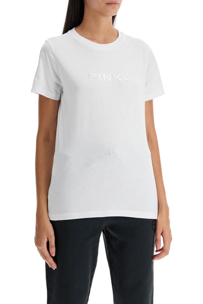 short-sleeved t-shirt with logo 101752 A227 BIANCO BRILL.