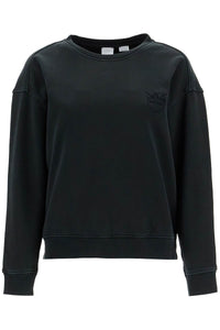 "embroidered logo crewneck 101831 A21P NERO CAVIALE