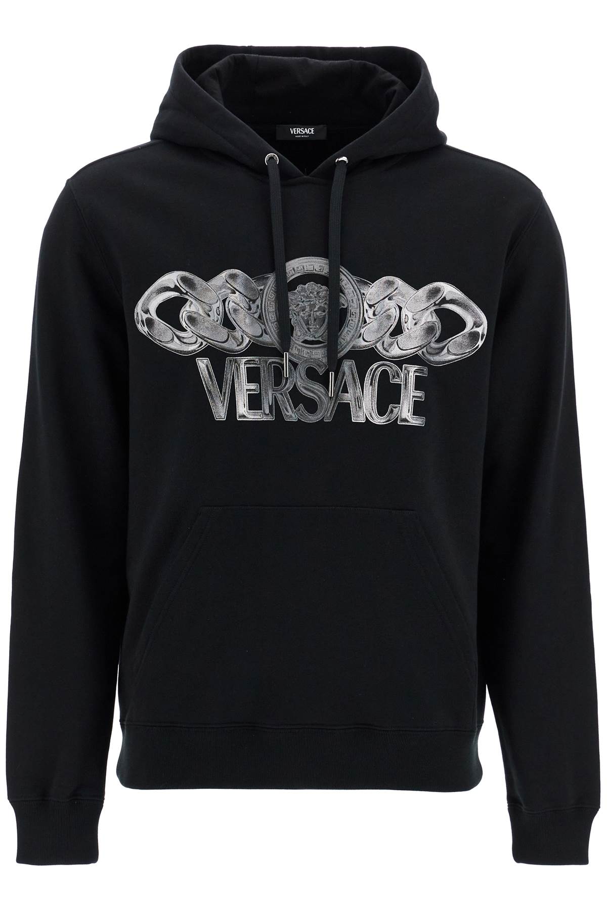 VERSACE 'hooded sweatshirt with medusa 1018794 1A13526 BLACK+P | Italystation.com - Shop Now at italystation.com
