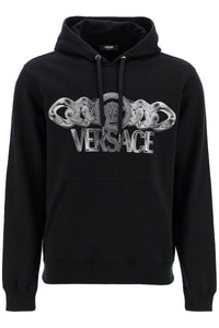 VERSACE 'hooded sweatshirt with medusa 1018794 1A13526 BLACK+P | Italystation.com - Shop Now at italystation.com