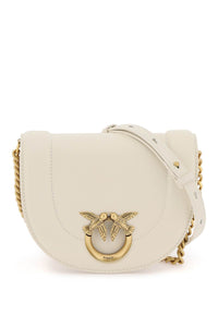mini love bag click round leather shoulder bag 101969 A0QO BIANCO SETA ANTIQUE GOLD