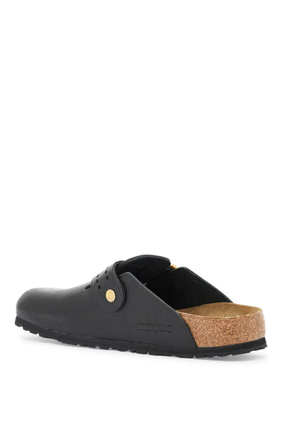 boston bold leather clog with sab 1022626 BLACK