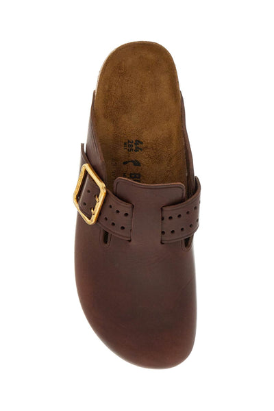 boston bold leather clog with sab 1022673 ROAST