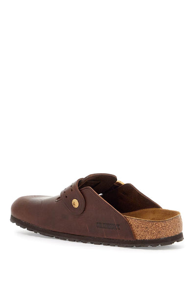 boston bold leather clog with sab 1022673 ROAST