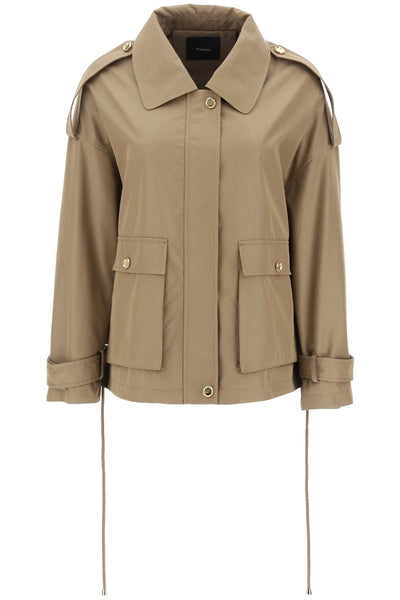 polidora blouson jacket in gabardine 103150 A1PR GRIGIO PIOMBO