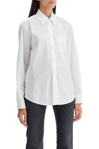 classic poplin shirt for men 103708 A1XZ BIANCO BRILL.