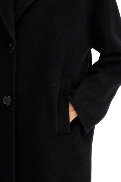 double wool coat with screwdriver design 103817 Y27P NERO LIMOUSINE