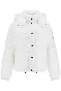 "down jacket with logo patch 103821 A1ZR BIANCO BRILL.