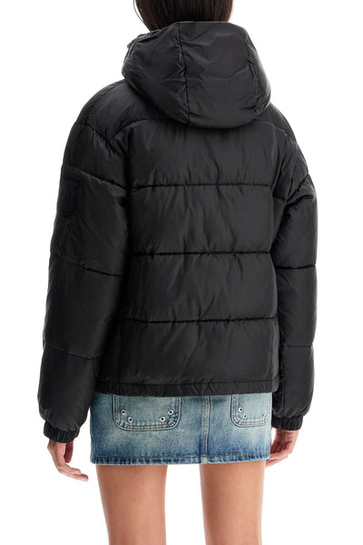 "down jacket with logo patch 103821 A1ZR NERO LIMOUSINE