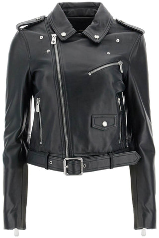 nappa leather biker jacket 103897 A21L NERO LIMOUSINE