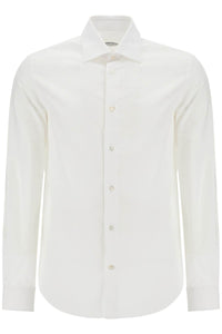 slim fit twill shirt for men 105 CL041 4 BIANCO