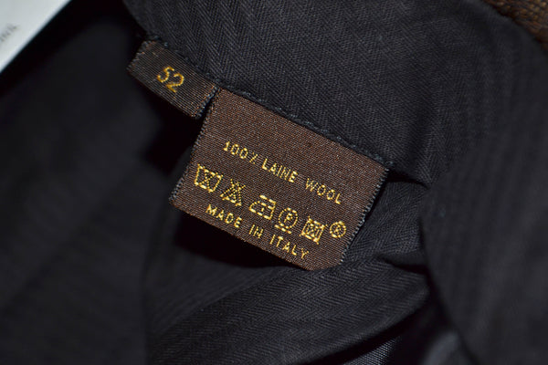Louis Vuitton Grey Laine Wool Men's Pants Size 52