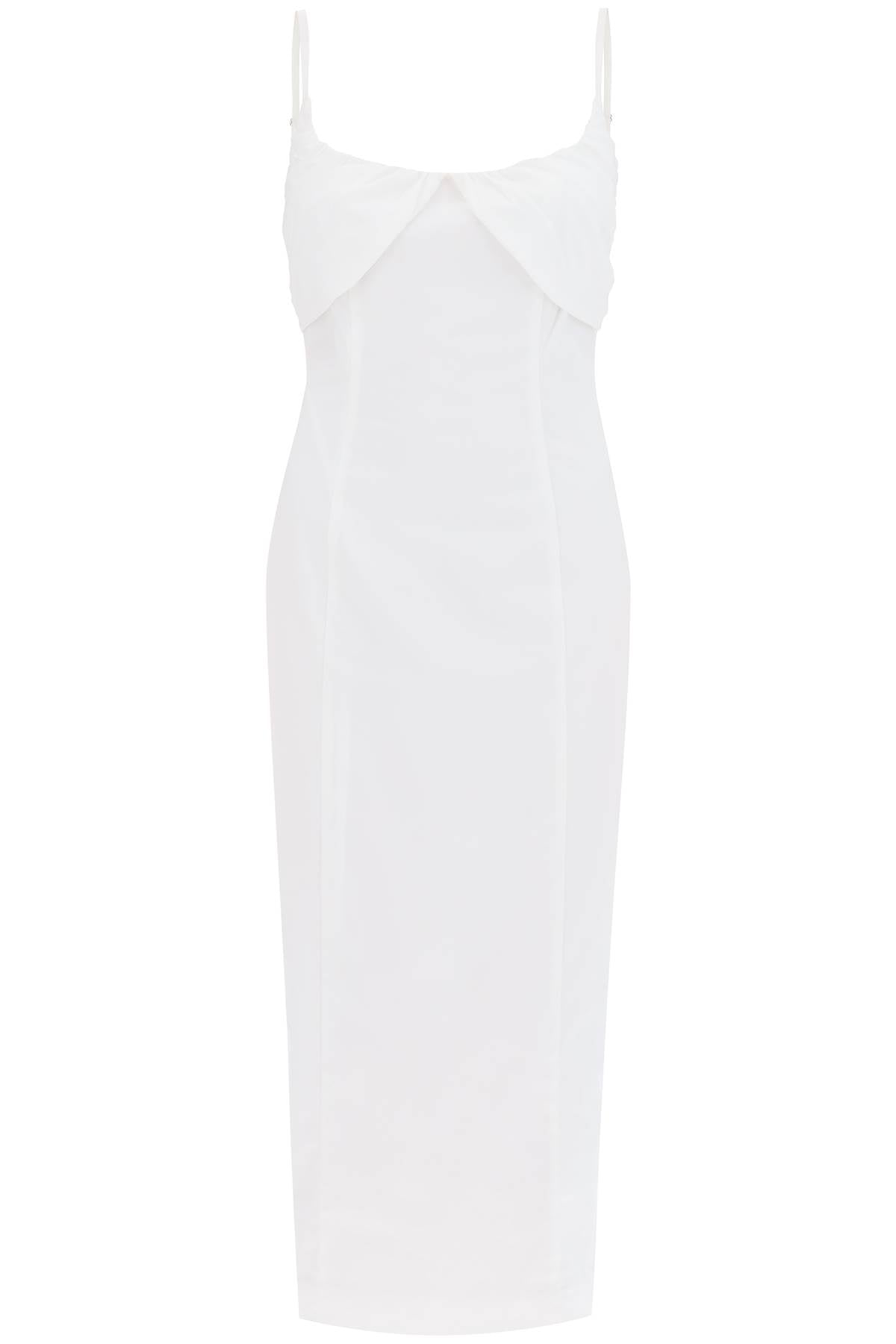 Rotate midi dress with ruffles 112336400 BRIGHT WHITE